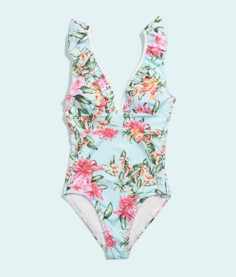 The Seaside Ruffled One Piece
